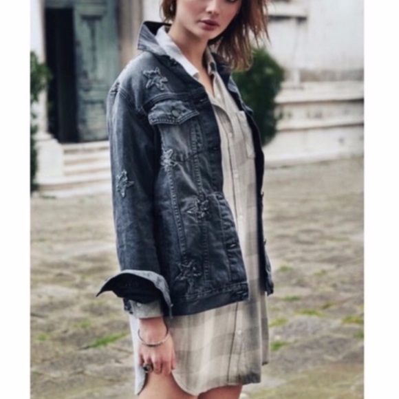 Rails Star Patch Denim Jacket - Picture 8 of 9